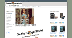 Desktop Screenshot of geekygadgetworld.com