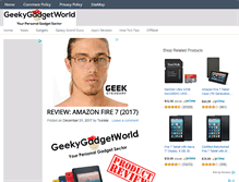 Tablet Screenshot of geekygadgetworld.com